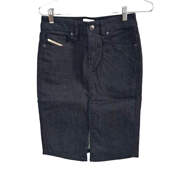 Diesel industry strecth cotton denim skirt size 2p - Picture 1 of 6